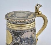 Русская серебряная ниелловая кружка, Павел Овчинников, 1878