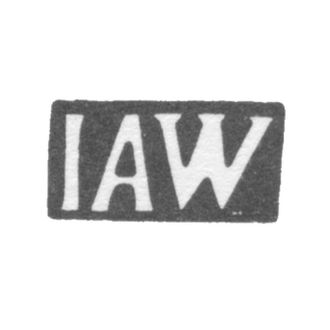 Клеймо мастера Вигрен Иоган Андреас - Хапсал - инициалы "IAW" - 1824 г.
