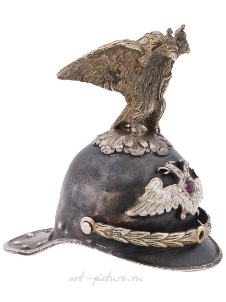 Russian silver , RUSSIAN 84 SILVER RUBY EAGLE HELMET STIRRUP CUP