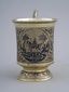 A RUSSIAN SILVER-GILT AND NIELLO CUP 19TH C