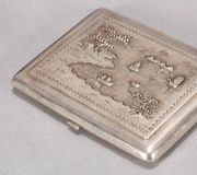 Французский серебряный сигаретный футляр.