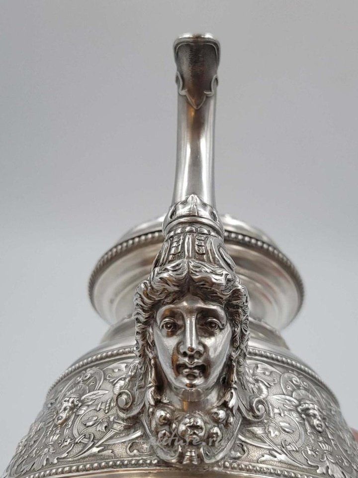 Russian silver , 19TH C. IMPERIAL RUSSIAN STERLING SILVER 84 TEA SET, 3,300 G...