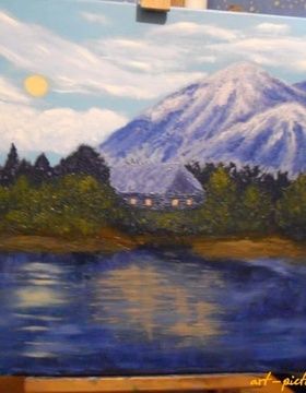 купить Вечер масло,холст