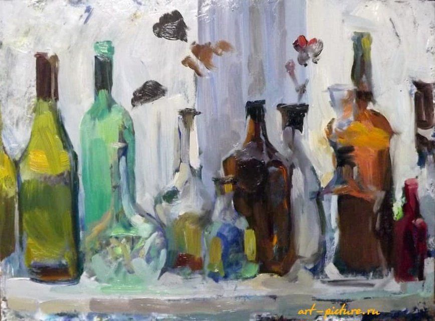 bottles №4 масло, двп