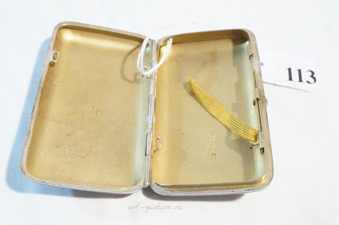 Русское серебро , Старинный русский портсигар из серебра
