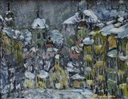 Смоленск, ул. Благовещенская. Картон, масло. 21 х 26 см