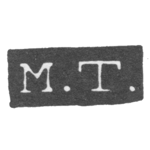 Клеймо мастера Таккинен Михаэль - Ленинград - инициалы "M.T."