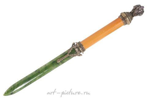 Русское серебро, Серебряный нож для открывания писем Steuben Glass "Экскалибур"