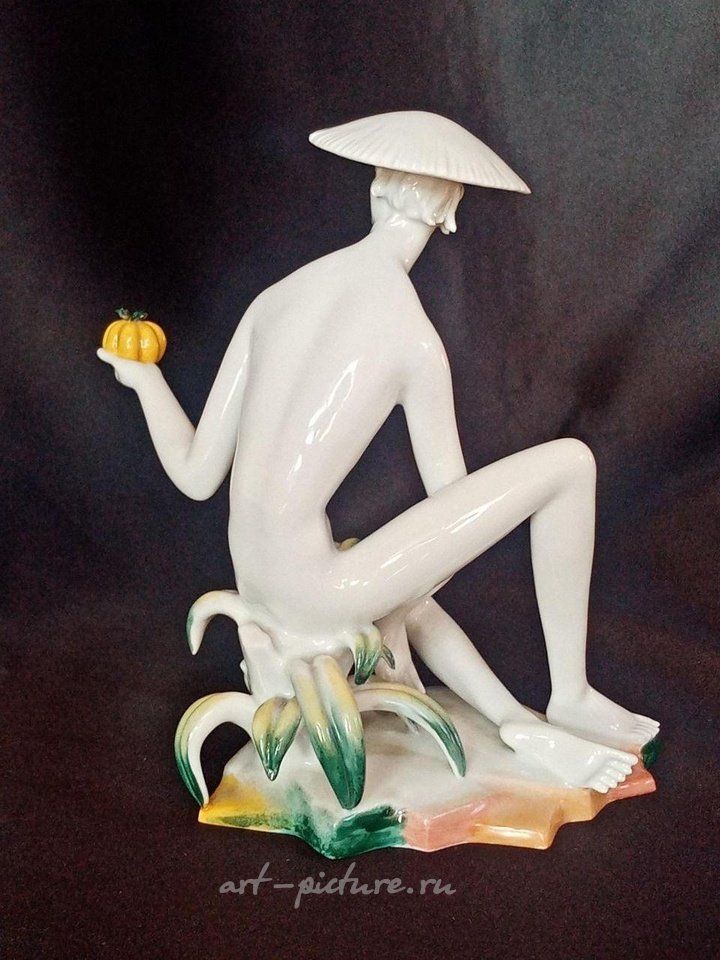 Royal Vienna Porcelain , ROYAL VIENNA - Art Deco Female Porcelian Nude Figure