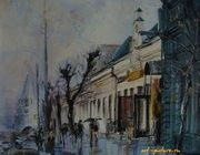 Улица Советская масло,холст