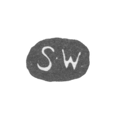 Клеймо мастера Векева Стефан - Ленинград - инициалы "S-W"