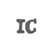 Клеймо мастера Карлсон Андерс Иоганн - Ленинград - инициалы "IC"