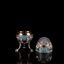 GOLDEN SILVER EGG WITH CLOISONNÉ ENAMEL