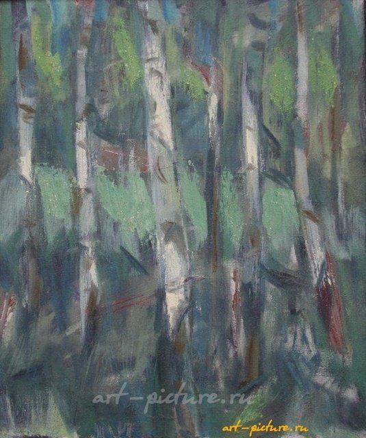 Березы. Холст, масло. 47 х 38 см