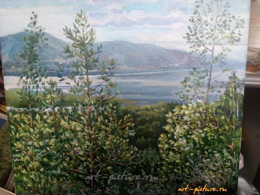 Волжский пейзаж,Царевщина Холст,масло