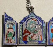 Иконостас Фаберже из эмалированного серебра, Иверская Богоматерь, ...