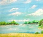 купить ПЕЙЗФЖ ** СОЛНЕЧНЫЙ  ДЕНЬ ** ХОЛСТ.МАСЛО 