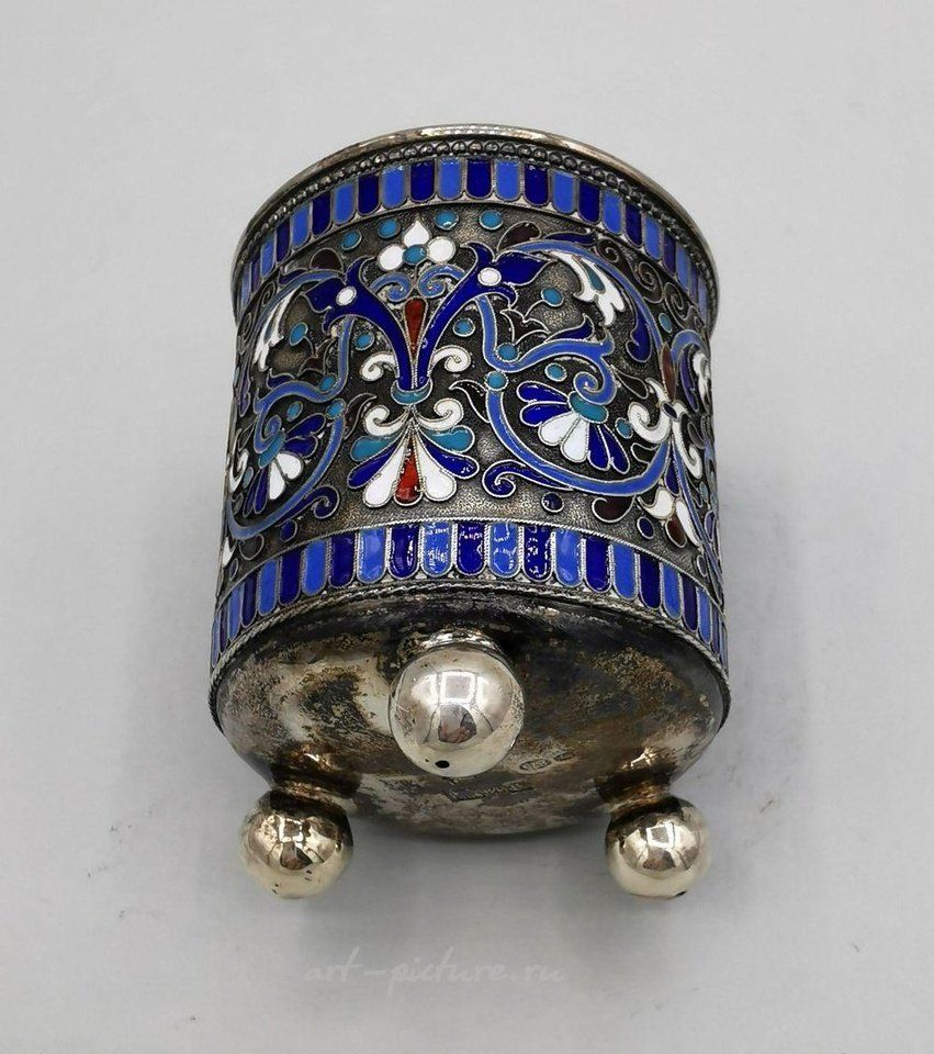 Russian silver , Russian Cloisonne Cup