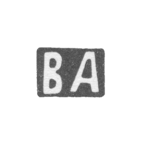 Клеймо мастера Акимов В. - Москва - инициалы "ВА" - 2-я половина 19 века - 1908 г.