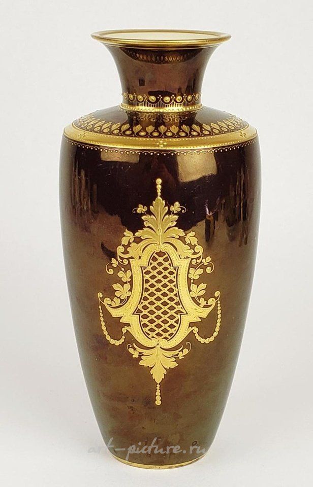 Royal Vienna Porcelain , 19th C. Royal Vienna Vase Signed