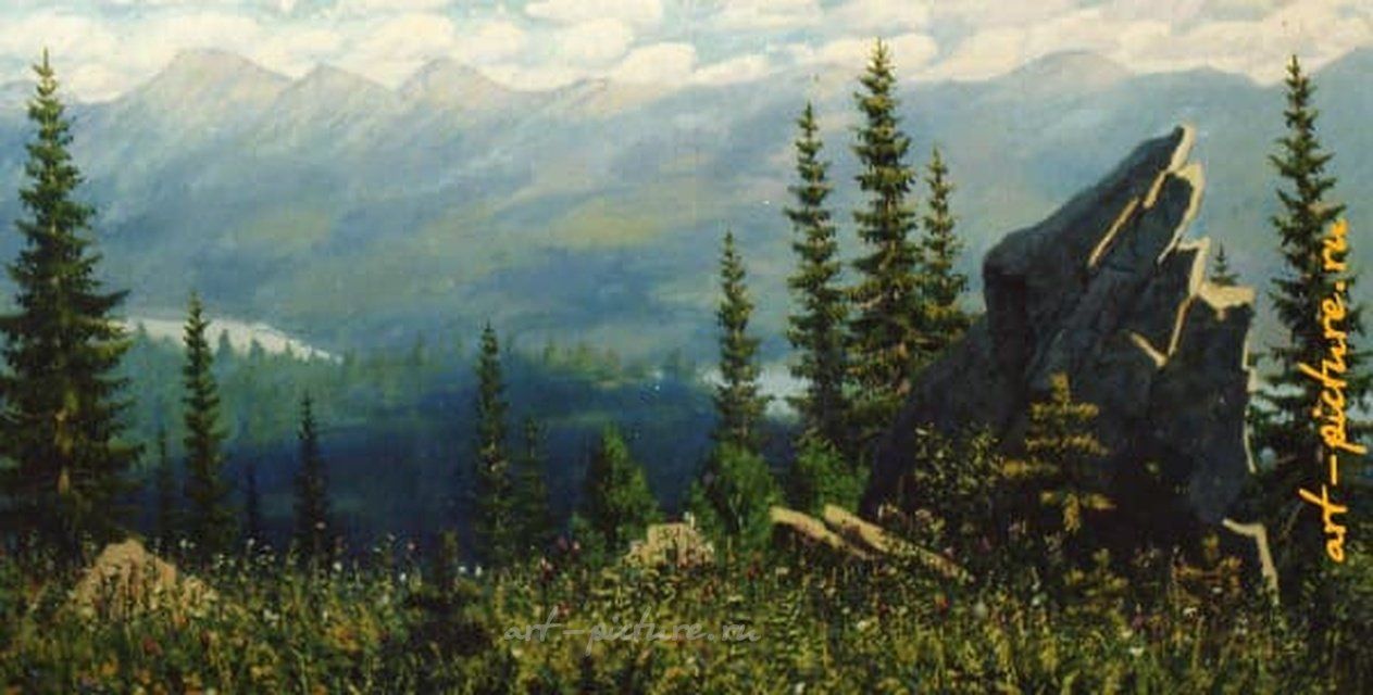 Сенокосная пора. холст,масло 