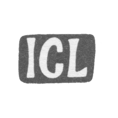 Клеймо мастера Лёфстрём Иоганн Густав - Тарту - инициалы "ICL" - 1805-1851 гг.