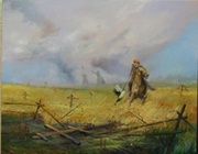 В пасти новой войны холст,масло 