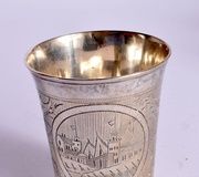 Антикварная русская серебряная кружка. 73 грамма. 6,5 см x 6 см.