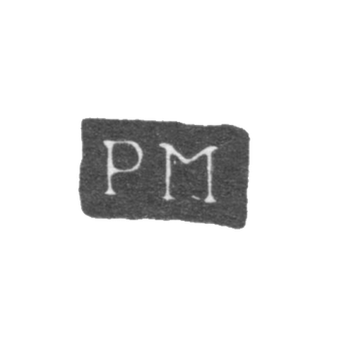 Клеймо мастера Мадсен Петер - Ленинград - инициалы "PM"
