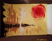 "Восток" Акварель 