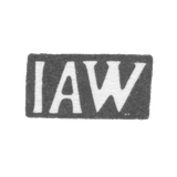 Клеймо мастера Вигрен Иоган Андреас - Хапсал - инициалы "IAW" - 1824 г.