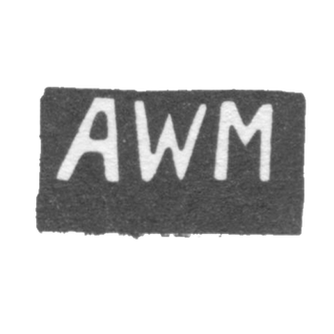 Клеймо мастера Вальдеман Авраам - Таллин - инициалы "AWM" - 1756-1784 гг.