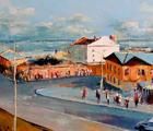 Статуэтка Самара.Вид на Волгу масл…