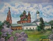 Церковь Николы Мокрого. г.Ярославль. акварель, бумага 