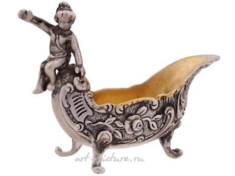 Русское серебро, Серебряные солонки с гравировкой на ножках
