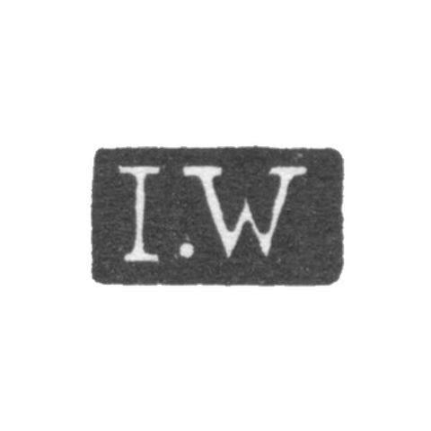 Клеймо мастера Варьюс Иоган - Ленинград - инициалы "I.W"