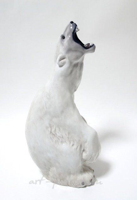 Белый полярный медведь. Дания, г. Копенгаген, Royal Copenhagen, 1898-1923 гг.