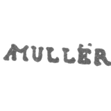 Клеймо мастера Мюллер Андреас - Ленинград - инициалы "AMULLER"