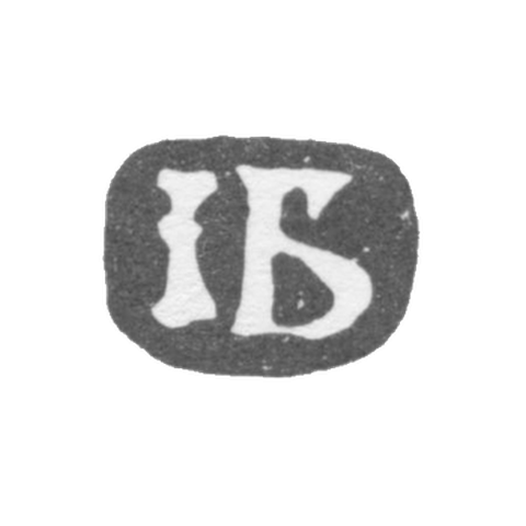 Клеймо мастера Буд Иаков - Москва - инициалы "IБ" - 1681-1720 гг.