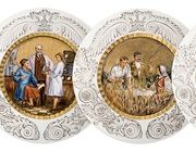 Тарелка Мозаика станции метро Киевская от экспериментальной мастерской Игоря Клименкова Klimenkoff