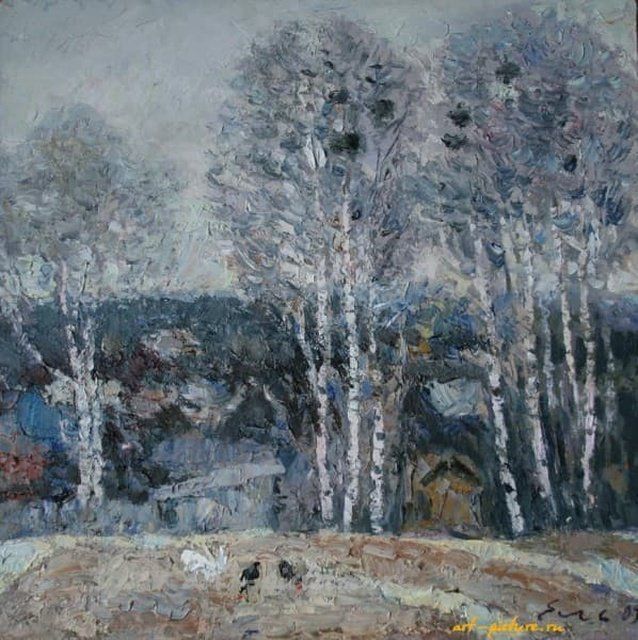 Весна. Холст, масло. 60 х 60 см