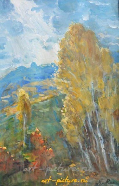 Осень Бумага, акварель, гуашь.