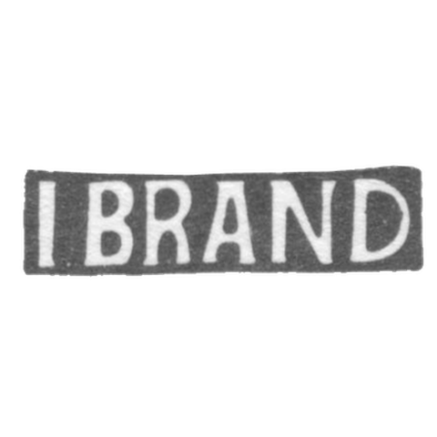 Клеймо мастера Брандт Якоб Андреас - Раквере - инициалы "I BRAND" - 1850 г.