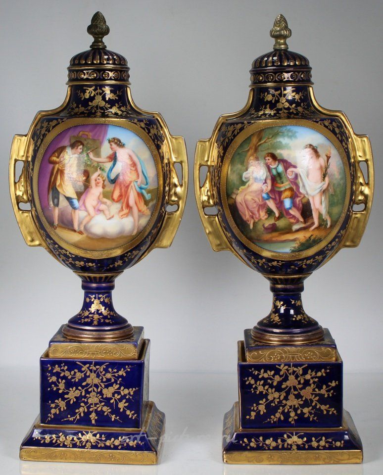 Royal Vienna , Исключительные антикварные фарфоровые кубки Royal Vienna