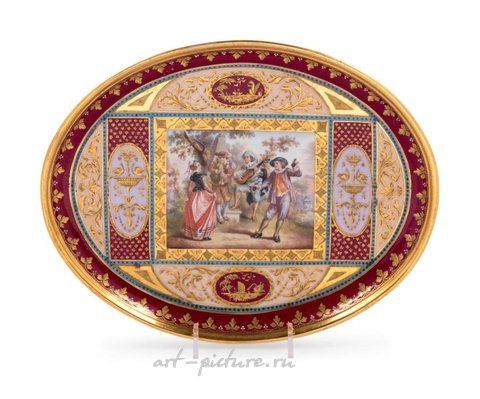 Royal Vienna, Фарфоровый лоток Royal Vienna 19 века