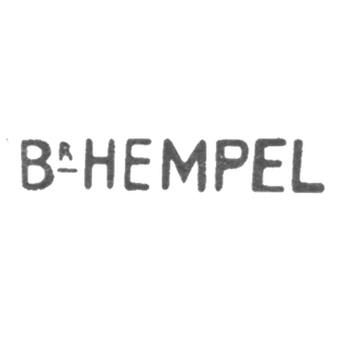 Клеймо братьев Хемпель - Киев - инициалы "B-HEMPEL" - 1899-1917 гг.