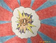 Pop art Бумага, карандаш 