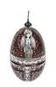 THEO FABERGE CRYSTAL & STERLING EGG, ST. VLADIMIR