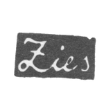 Клеймо мастера Циес - Москва - инициалы "Lies" - 1817-1819 гг.