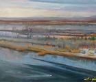 Статуэтка Волга холст ,масло 